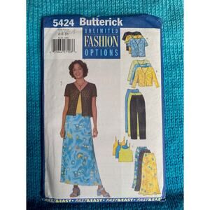 Butterick 5424 skirt top pants pattern